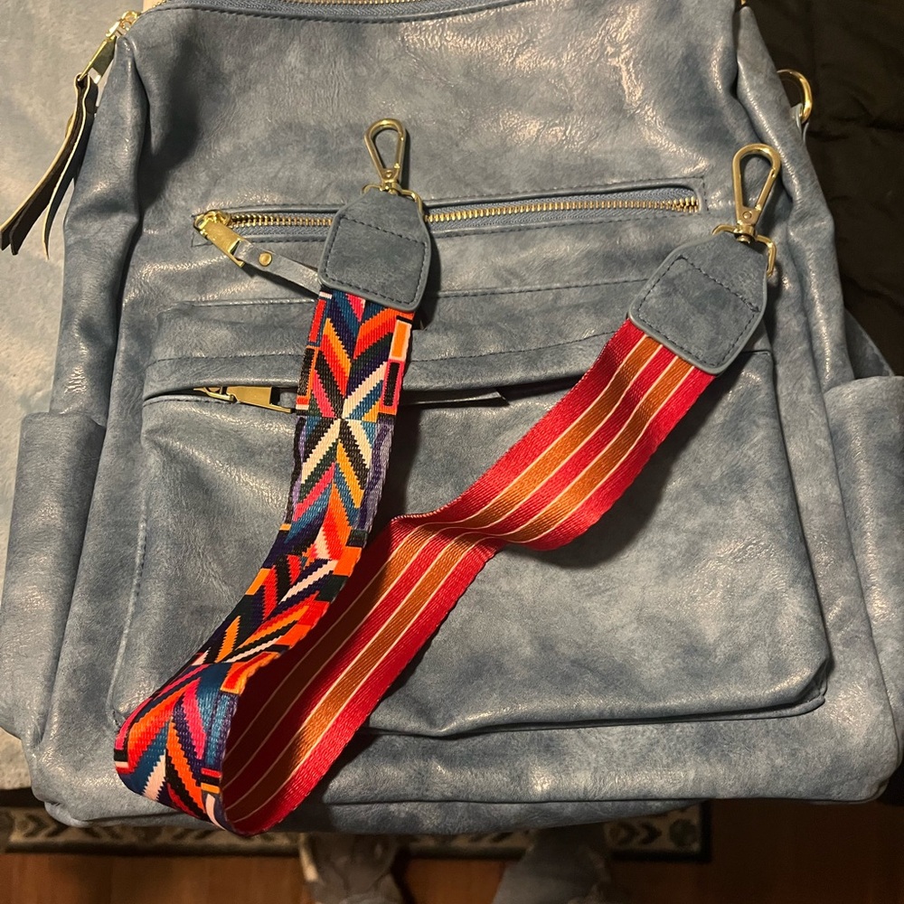 Itzy Ritzy Blue Backpack - Picture 2 of 4